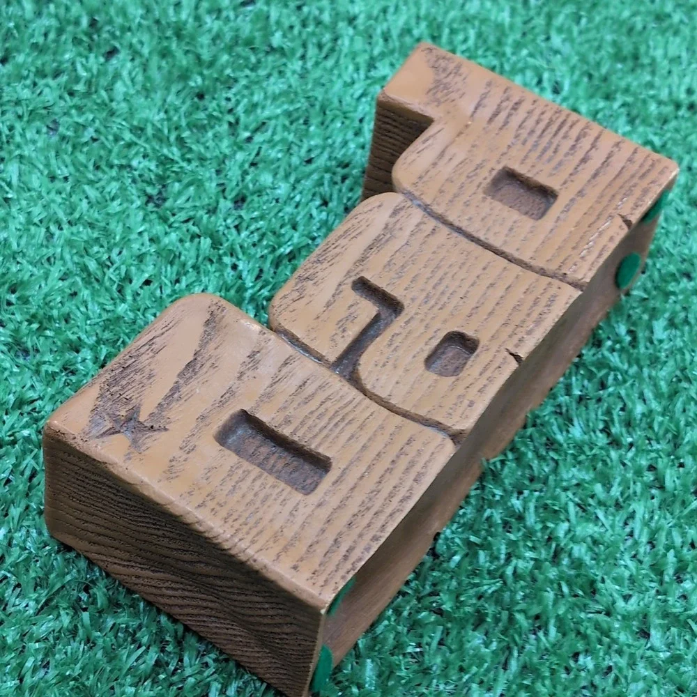 VTG Dad Pen‎ Holder Wood Resin Sculpture Father's Day Gift